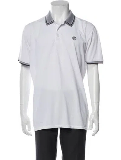 Pre-owned G/fore Collar Short Sleeve Polo Shirt In White