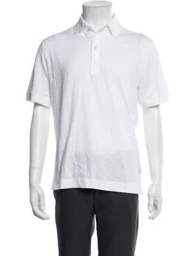 Pre-owned G/fore Collar Short Sleeve Polo Shirt In White