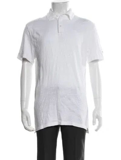 Pre-owned G/fore Collar Short Sleeve Polo Shirt In White