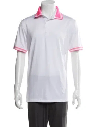 Pre-owned G/fore Collar Short Sleeve Polo Shirt In White