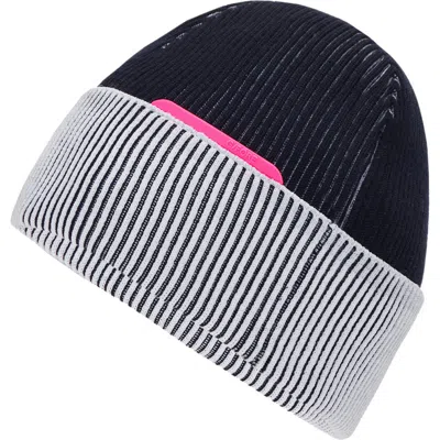 G/fore Contrast Rib Knit Beanie In Snow/ Twilight