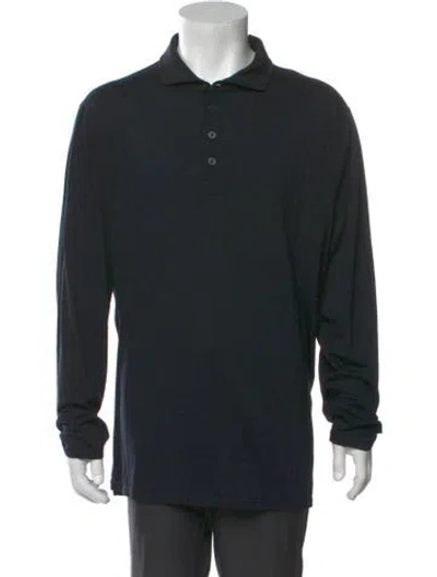 Pre-owned G/fore Crew Neck Long Sleeve Polo Shirt In Black