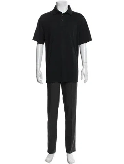Pre-owned G/fore Crew Neck Short Sleeve Polo Shirt In Black