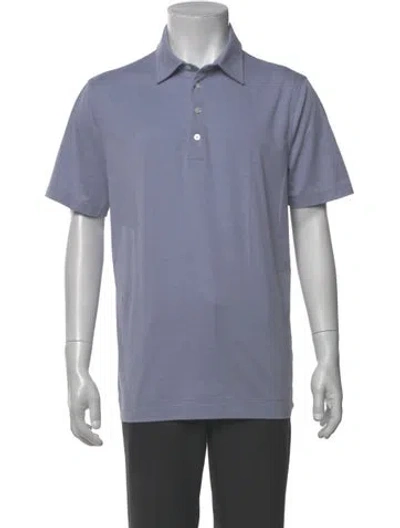 Pre-owned G/fore Crew Neck Short Sleeve Polo Shirt In Blue
