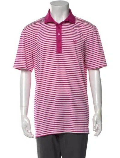 Pre-owned G/fore Crew Neck Short Sleeve Polo Shirt In Pink