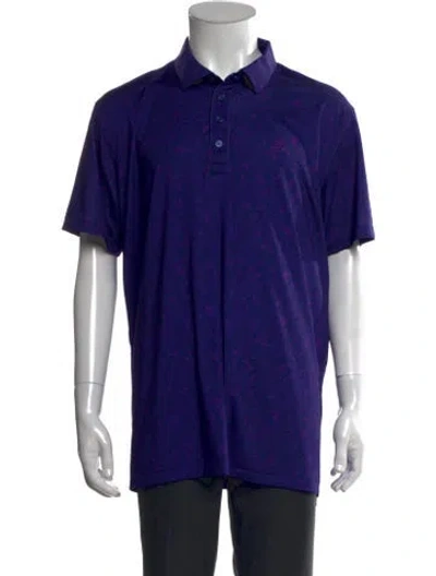 Pre-owned G/fore Crew Neck Short Sleeve Polo Shirt In Purple
