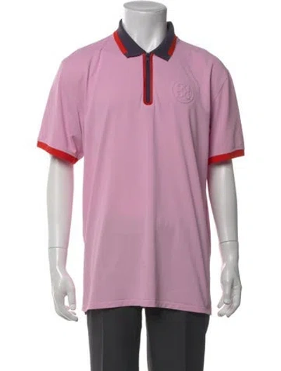 Pre-owned G/fore Crew Neck Short Sleeve Polo Shirt In Purple
