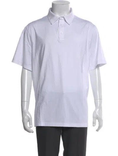 Pre-owned G/fore Crew Neck Short Sleeve Polo Shirt In White