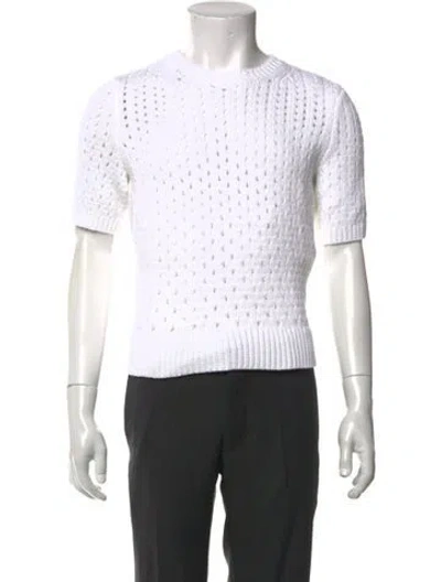 Pre-owned G/fore Crew Neck Short Sleeve Pullover In White