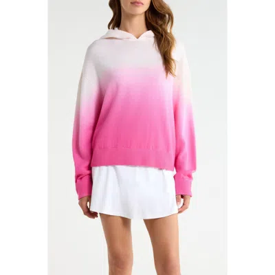 G/fore Dip Dyed Merino Wool Hoodie In Pink