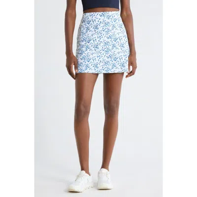 G/fore Ditsy Floral Tech Golf Skort In Blue