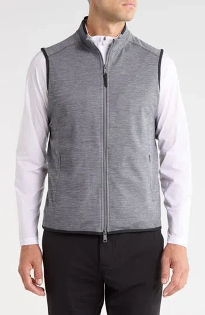 G/fore Double Knit Tech Golf Vest In Charcoal Melange