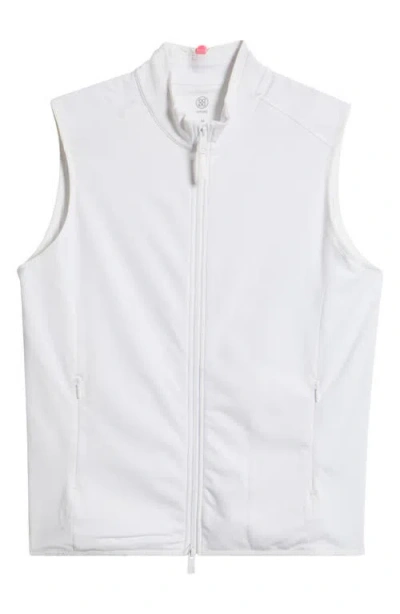 G/fore Double Knit Tech Golf Vest In White