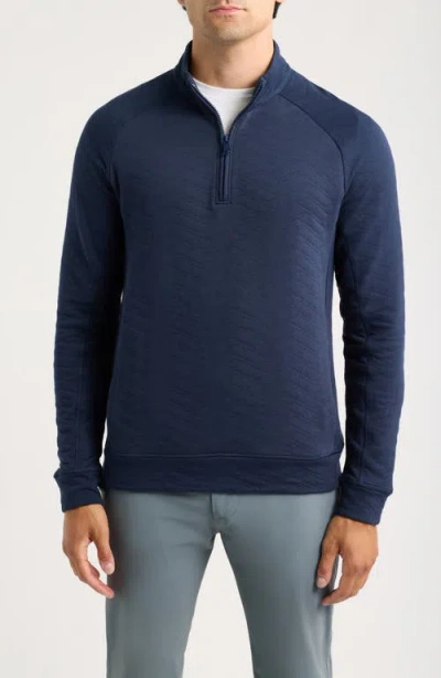 G/fore Dunes Quilted Quarter-zip Pullover In Blue