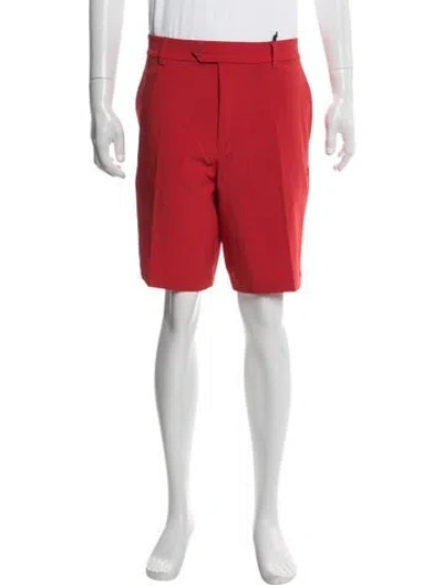 Pre-owned G/fore Flat Front Shorts In Red