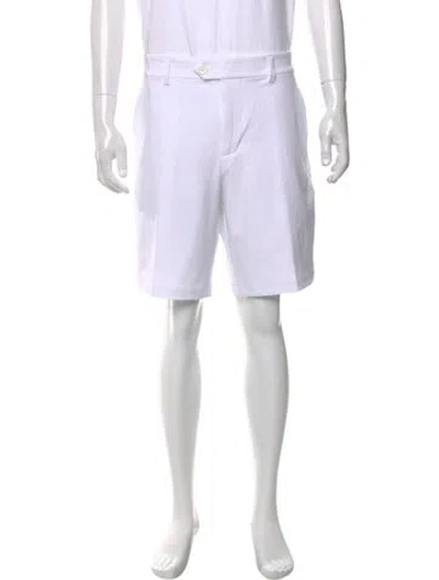 Pre-owned G/fore Flat Front Shorts In White