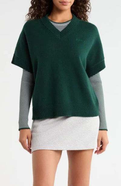 G/fore G Scribe Oversized Cashmere Sweater Vest In Pine