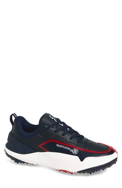 G/fore G/18 Embossed Skull & Tees Golf Shoe In Twilight/ Lava