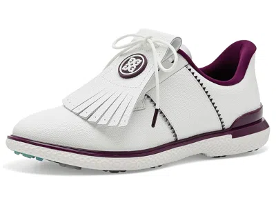 Gfore Gallivan2r Balle Saddle Kiltie Golf Shoes Women's Golf Shoes Snow/dark Plum: 8.5 M In White