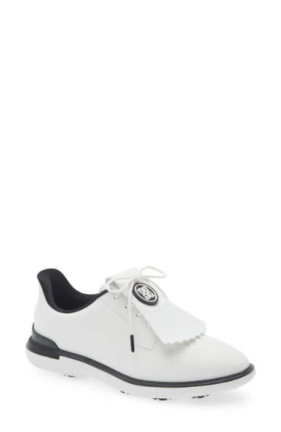 G/fore Gallivan2r Debossed Heart G's Kiltie Golf Shoe In White