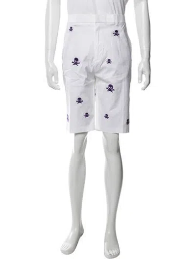 Pre-owned G/fore Graphic Print Chino Shorts In White