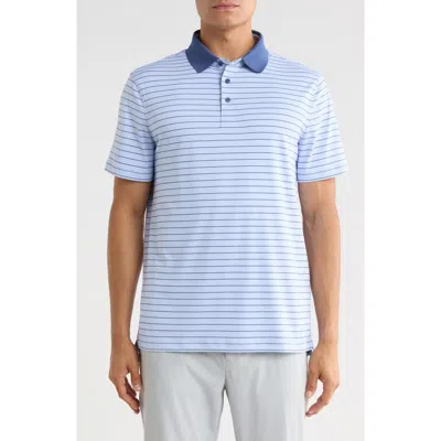 G/fore Herringbone Stripe Performance Polo In Willow