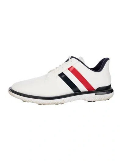 Pre-owned G/fore Leather Colorblock Pattern Athletic Sneakers In White