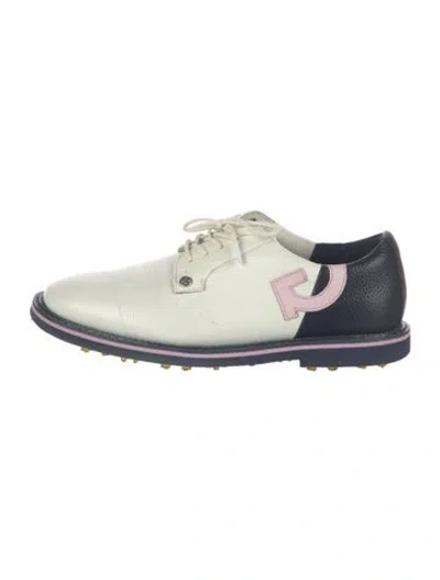 Pre-owned G/fore Leather Colorblock Pattern Oxfords In Multi