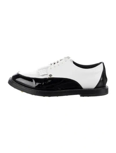 Pre-owned G/fore Leather Colorblock Pattern Sneakers In Green/white