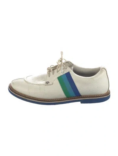 Pre-owned G/fore Leather Colorblock Pattern Sneakers In Multicolor