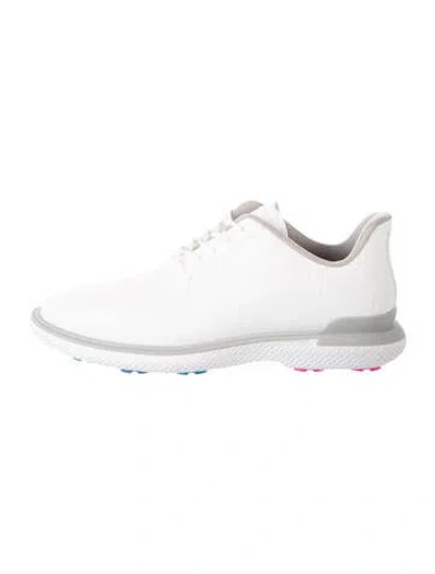 Pre-owned G/fore Leather Graphic Print Athletic Sneakers In Silver
