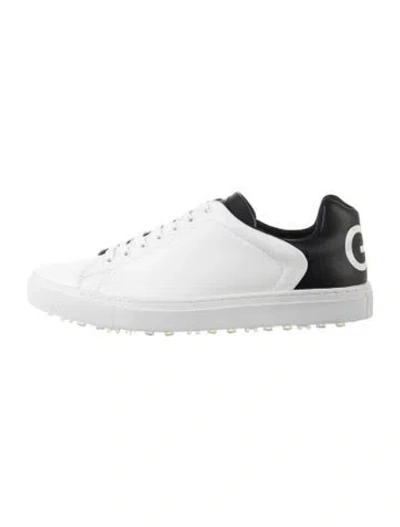 Pre-owned G/fore Leather Graphic Print Sneakers In Black