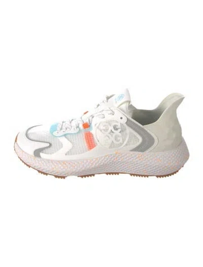 Pre-owned G/fore Leather Patterned Athletic Sneakers In White