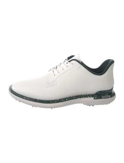 Pre-owned G/fore Leather Patterned Oxfords In White