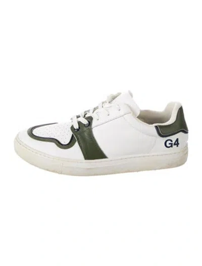 Pre-owned G/fore Leather Printed Sneakers In White