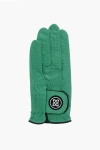 G/fore Leather Signature Golf Glove With Touch Strap Closure In Green