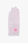 G/fore Leather Signature Golf Glove With Touch Strap Closure In Purple