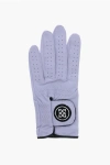 G/fore Leather Signature Golf Glove With Touch Strap Closure In Purple