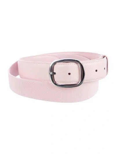 Pre-owned G/fore Leather Waist Belt In Pink