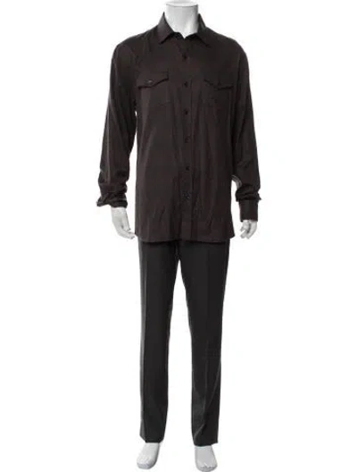 Pre-owned G/fore Long Sleeve Shirt In Brown