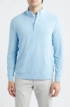 G/fore Luxe Quarter Zip Pullover In Blue