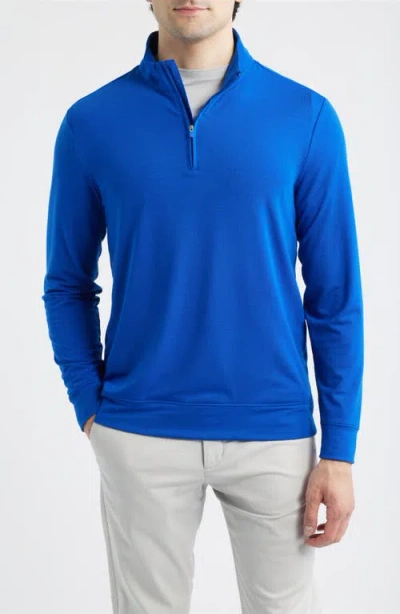 G/fore Luxe Quarter Zip Pullover In Blue