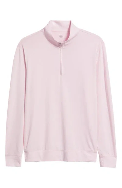 G/fore Luxe Quarter Zip Pullover In Pink