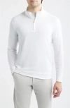 G/fore Luxe Quarter Zip Pullover In White