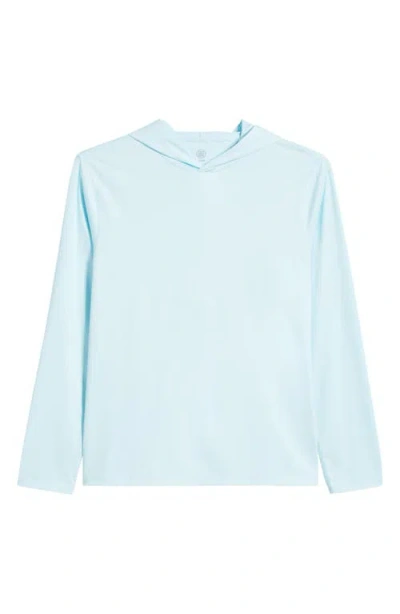 G/fore Mélange Ice Stretch Nylon Hoodie In Blue