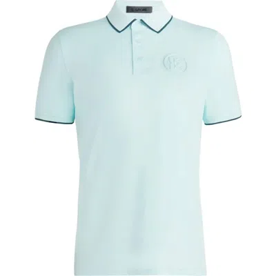G/fore Men's Circle G's Embossed Tech Jersey Shirt In Daybreak In Blue
