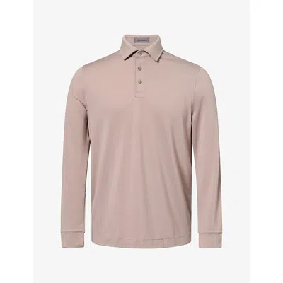 G/fore Mens All Play Cotton-blend Polo Shirt Mocha