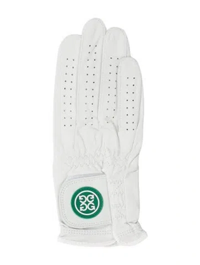 Pre-owned G/fore Mens Leather Glove In Neutrals