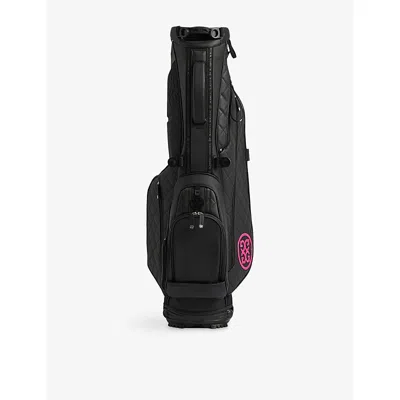 G/fore Mens Onyx Daytona Plus Faux-leather Carry Golf Bag In Black