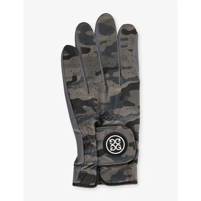 G/fore Mens Signature Camouflage Leather Golf Glove Charcoal Camo